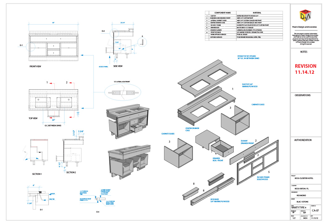 Revision Vanity Drawing