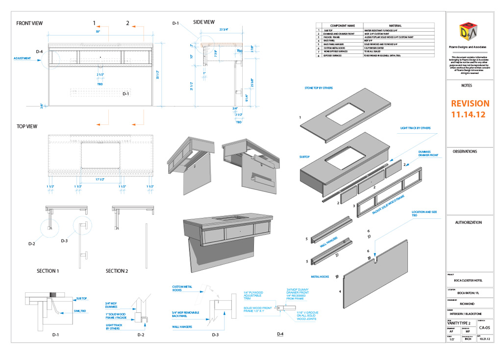 Revision Vanity Drawing